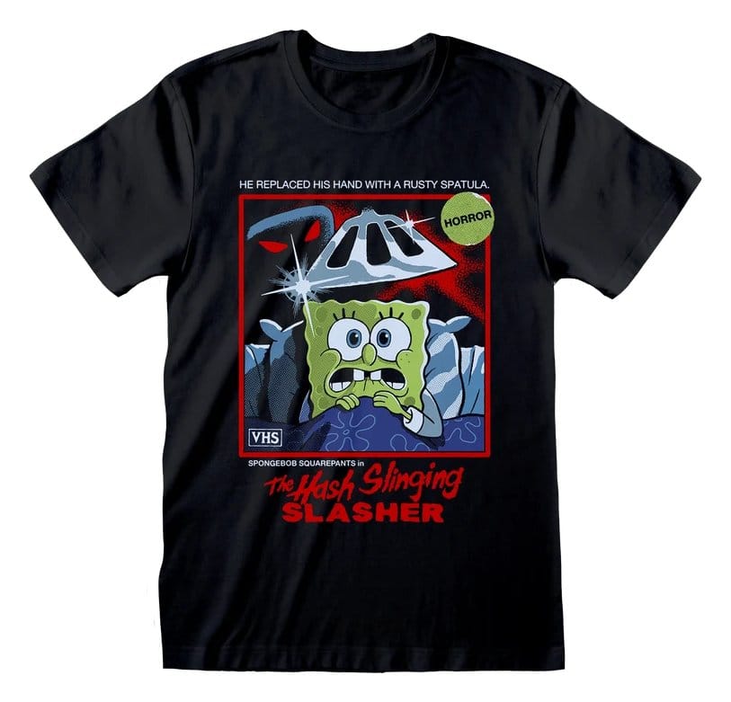 x_stv10670tsb Steven Rhodes x SpongeBob SquarePants T-Shirt The Hash Slinging Black - immagine 1