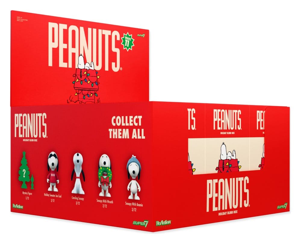 x_sup7-bb-pnut-12335 Peanuts Mini Figures Snoopy Holiday Blind Box 10 cm (12) - immagine 1