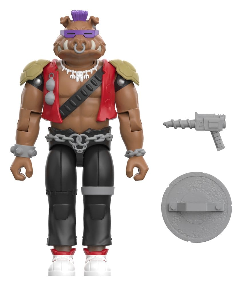 x_sup7-or-tmnt-10762 Teenage Mutant Ninja Turtles ReAction+ Action Figure Wave 02 Bebop - immagine 1