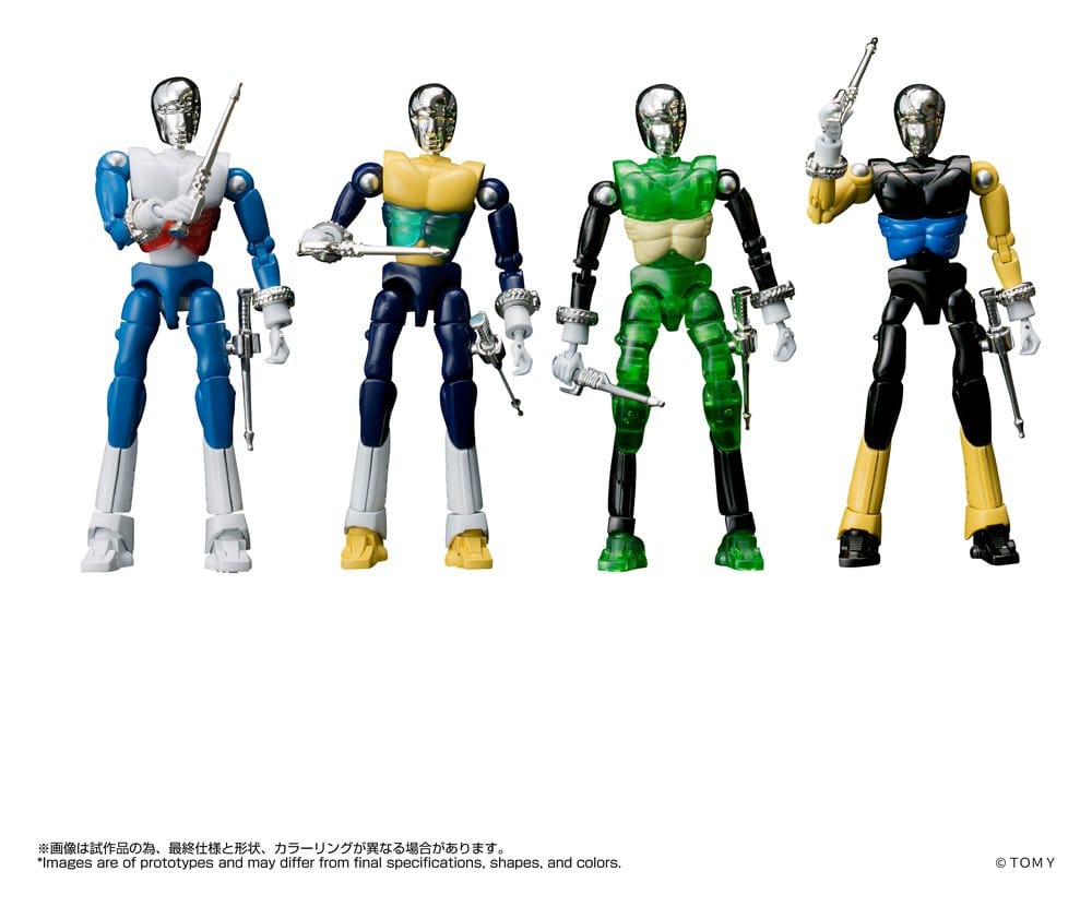 x_tat492033tt Microman Legacysoul Action Figures 4Pack SPYM M14X Set - immagine 1