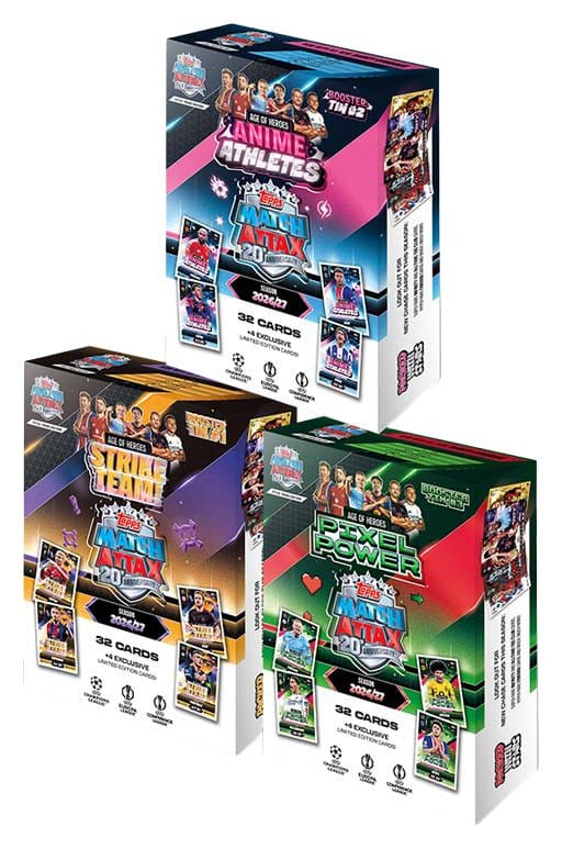 x_topp087569 UEFA Club Competition Match Attax 2026/27 Trading Cards Age of Heroes Mini Tin - immagine 1