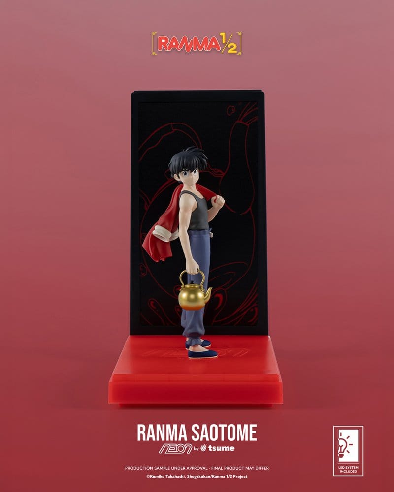 x_tsu-neon017 Ranma Neon Figure 1/9 Ranma Saotome Boy 20 cm - immagine 1