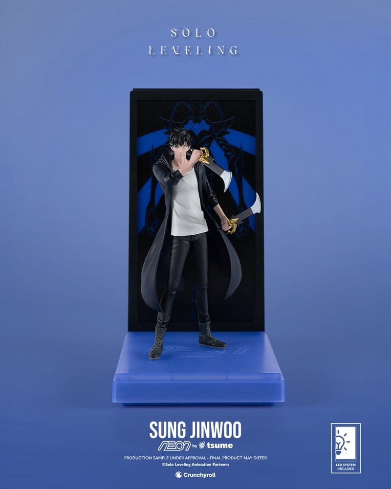 x_tsu-neon022 Solo Leveling Neon Figure 1/9 Sung Jinwoo 20 cm - immagine 1