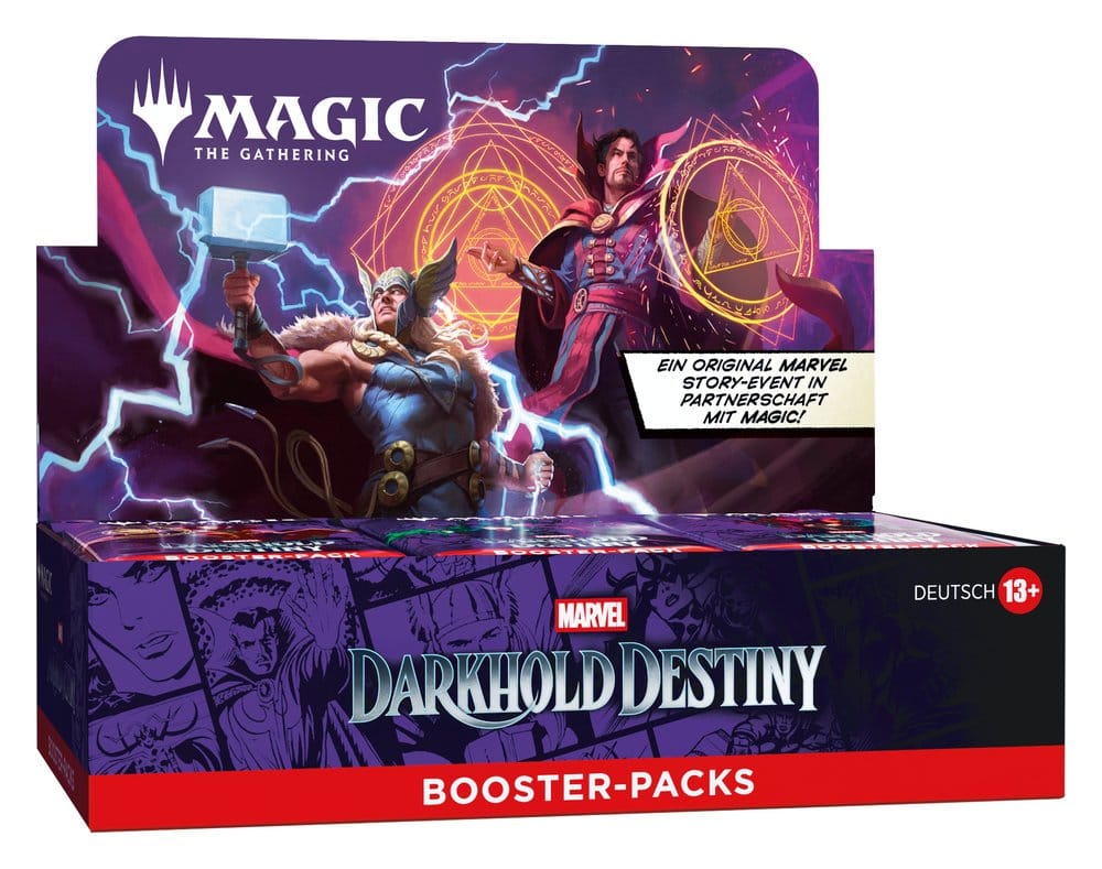 x_wotcd64611000 Magic the Gathering Marvel: Darkhold Destiny Play Booster Display (30) german - immagine 1