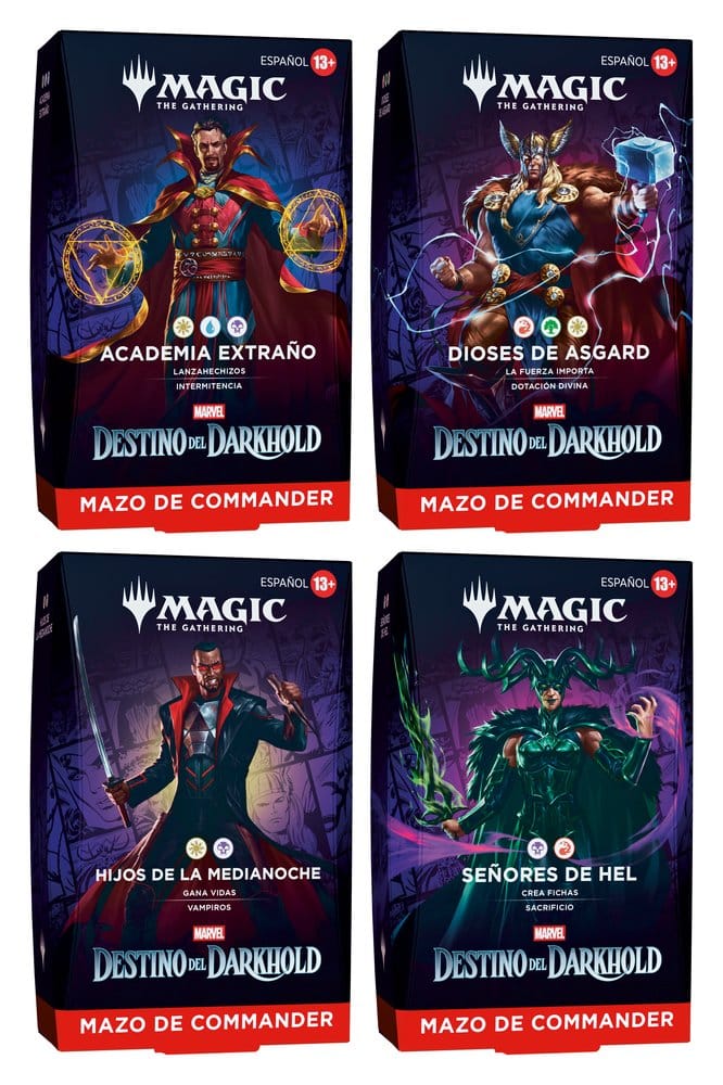 x_wotcd64661050 Magic the Gathering Marvel: Destino del Darkhold Commander Decks Case (4) spanish - immagine 1