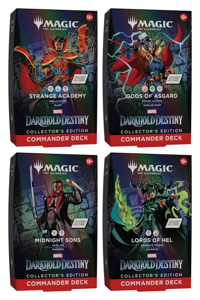 x_wotcd64670000 Magic the Gathering Marvel: Darkhold Destiny Collector's Edition Commander Decks Case (4) english - immagine 1