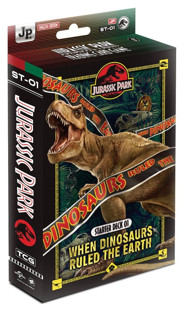 x_ycc-jpcst001-01f Jurassic Park TCG Starter Deck 01 When Dinosaurs Ruled the Earth Display (6) *English Version* - immagine 1