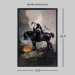 Frank Frazetta Fine Art Print Death Dealer I Rainbow Lava Holofoil 61 x 41 cm - unframed - immagine 5