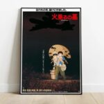Grave of the Fireflies Wood Panel Japanese Movie Poster 35 x 50 - immagine 2